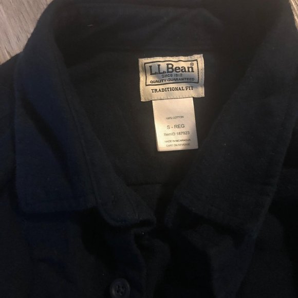 LL Bean Navy Oversized Shacket W's S - Picture 2 of 3